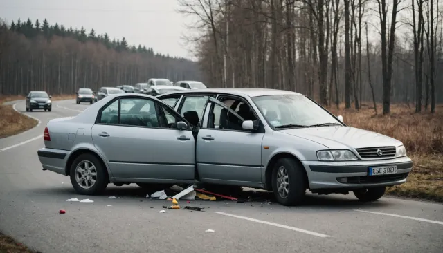 В муниципальном округе Истра в Московской области на Новорижском шоссе на 72-м км произошло ДТП с участием легкового автомобиля.